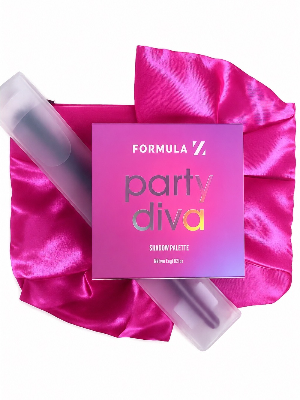 Pink Bow bag, Formula Z Party Diva Pink Eyeshadow Palette MM 100 Marilyn Monroe